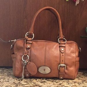 Fossil Brown Leather Handbag